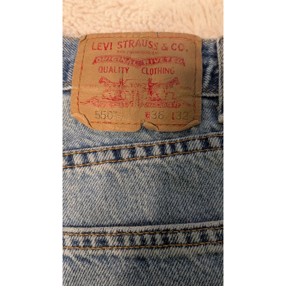 Men's Levi's 550 Jeans Size 36 Blue Relaxed Fit